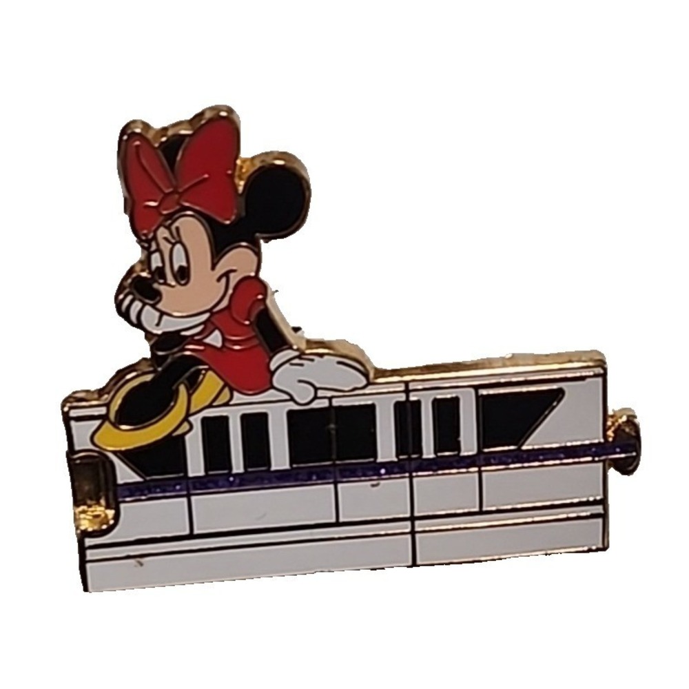 Disney Pin‎ Minnie Mouse Monorail Purple Car LE 1500 WDW 63972-B